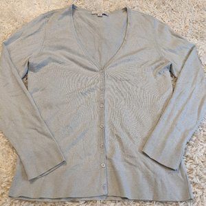 Caslon Silk Cashmere Mint Green Sweater Petite Large